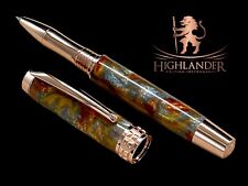 Rose Gold “Molten Metals” Rollerball Pen, Unique, Handmade, One Of A Kind. picture