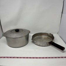 Vintage Magnalite GHC 5248 5QT Stock Pot & 5610 10” Skillet Set w/ Lid picture