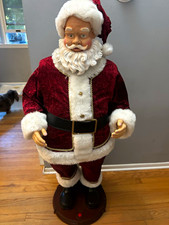 Rare Gemmy 2002 4ft dancing santa (fully restored) special suit. picture