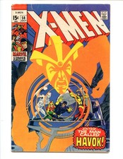X-Men #58, 1st App. of Havok In Costume, Neal Adams Cover & Art, KEY Marvel 1969 picture