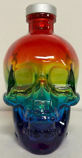 Crystal Head Vodka Limited Edition Pride Rainbow Skull 750 mL EMPTY Glass Bottle picture