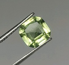 2.5 Ct Aesthetic  Peridot Gemstone With Slight Ludwigite Inclusions- Cushion Cut picture