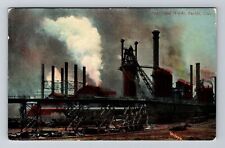 Pueblo CO-Colorado, Steel Works, Vintage Postcard picture