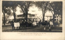 Princeton IL Land Rush Parade Azo c1900s-10s Real Photo Vintage Postcard bhn picture