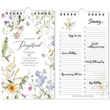 Calendar – Undated Calendar 12-Month for Birthday Anniversaries picture