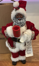 Santa's Workshop African American Black Santa Claus 12