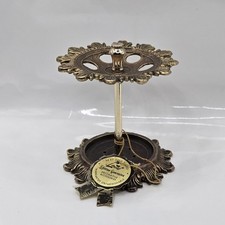 VTG RARE Lantre Toothbrush Holder 24 kt Gold Plated Finish Untarnishable 4
