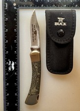 Buck 110 Folding Hunter Knife 2019 First Production Run 1 of 500 USA w/Sheath picture