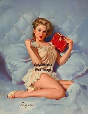 1963 Brown & Bigelow Gil Elvgren Sexy Pin-Up Poster Print Diary Book Cheesecake picture