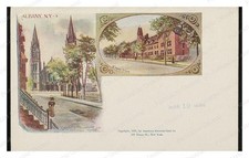 Albany New York Cathedral & School Standard Postcard COPY RPPC picture