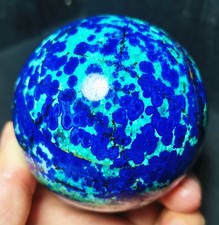 492G Natural Blue Malachite/Azurite/Chessyl/Phoenix Stone Symbiosis Ball WD2353 picture