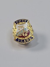 Z.C.B.J. Fifty Years Pin Zapadni Cesko Bratrske Jednota Czech Fraternal Org. picture