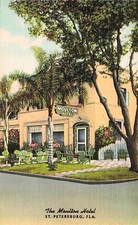 The Moulton Hotel St Petersburg Florida Downtown 3rd Ave Vtg Postcard H41 picture