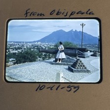 Kodachrome Slide Monterrey Mexico Obispada Cannons View Oct 1959 picture