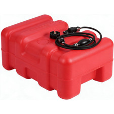 HDPE Marine Fuel Tank 14 Gallon Portable 10ft Hose Built in Filter Vent Outboard picture