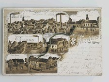 Postcard greetings from Niewitz near Lübben multi-picture card expired 1902 very rare picture