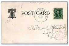 1906 Man Cigarette Smoking Working Overtime West Tony Creek NY DPO Postcard picture