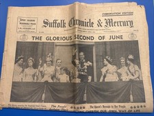 1953 Suffolk Chronicle & Mercury Queen Elizabeth II Coronation Edition Complete picture
