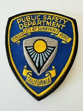 Sunnyvale California CA DPS Police Fire Patch Vintage  picture