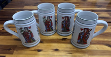 Set of 4 Vintage Lippelsdorf Beer Steins 5.75