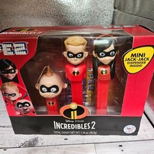 PEZ Incredibles 2 Pez Dispensers Disney Pixar Mini Jack, Jack, Dash & Violet NIB picture
