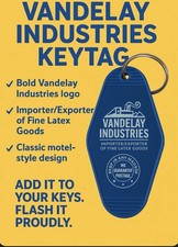 TV series Seinfeld inspired keytag Vandelay industries picture