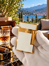 S.T. DUPONT Ligne 2 Single Flame white Lacquer vintage Lighter with gift box picture
