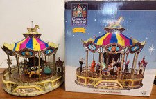 Lemax Village Collection Belmont Carousel With Box WORKING picture