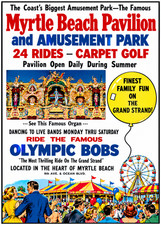 Vintage Myrtle Beach Pavilion Amusement Park Ad Magnet – South Carolina picture