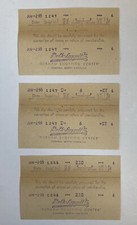 vtg Belk Leggett Co 1955 shopping receipts Durham NC department store ephemera   picture