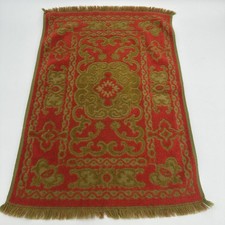 Vintage Hope Fashions Sculpted Fringe Hand Towel Orange Green USA picture