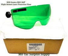 NOS Gentex HGU-56/P Flight Helmet Laser Protection Visors - Green picture