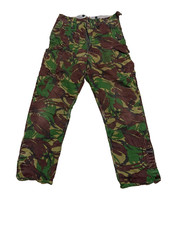 Vintage British Army DPM Combat Trousers 36W x 33L Woodland Camo Cargo Pants picture