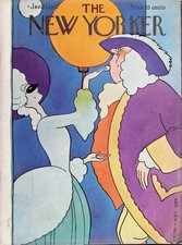 Original 1932 New Yorker Cover Only: Colonial Powdered Wig Rea Irvin Art picture