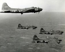 Boeing B-17 Flying Fortress Bomber Formation in Flight 8x10 WWII Photo 661a picture
