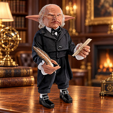 The Ashton-Drake Galleries GRINGOTTS Bank Head Goblin Portrait Figure picture