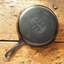 Vintage GRISWOLD Cast Iron SKILLET Frying Pan # 6 LARGE BLOCK LOGO - Ironspoon picture