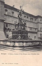 Italy Bologna Il Nettuno Fontana di Gian Bologna vintage postcard picture