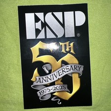 ESP Guitars Sticker 50th Anniversary 1975-2025 NEW picture