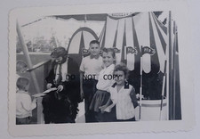 1950S-60'S CANDID PHOTO...FAMOUS CLOWN EMMETT KELLY SIGNING AUTOGRAPHS picture