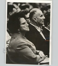 ISRAEL PM Wife Paula Ben-Gurion, Robert Kempner EICHMANN Trial 1961 Press Photo picture