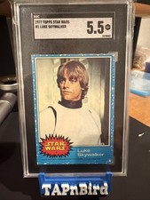 Luke Skywalker - 1977 Topps Star Wars #1 SGC 5.5 EX Condition Vintage picture