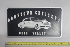 Collectable Car Plaque  DOWN TOWN CRUISERS , OHIO VALLEY picture