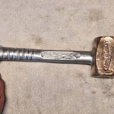 Vintage 50s PROTO 1431 Brass Indianapolis Indy 500 Race Car Knockoff Hammer (01) picture