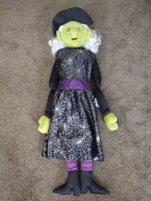 Isaac Mizrahi New York Halloween Life size Witch Doll Prop Spiderweb Dress  picture