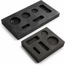 2-Piece Graphite Ingot Mold Set, Includes 5-Hole and 6-Hole Casting Moulds, Idea picture
