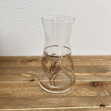 Vintage Jergens Bubble Bath Glass Decanter Carafe Vase Golden Wheat picture