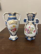 Czechoslovakian Matching Royal Duex Bud and Bohemian Vase  see details picture