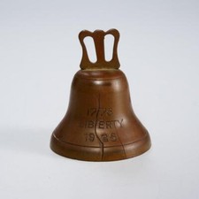 1926 Vintage Brass Mini Keepsake Liberty Bell Sesqui Centennial 1776 1926 2
