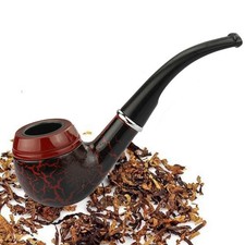 Vintage Durable Wooden Wood Smoking Pipe Tobacco Cigarettes Cigar Pipes Gifts picture